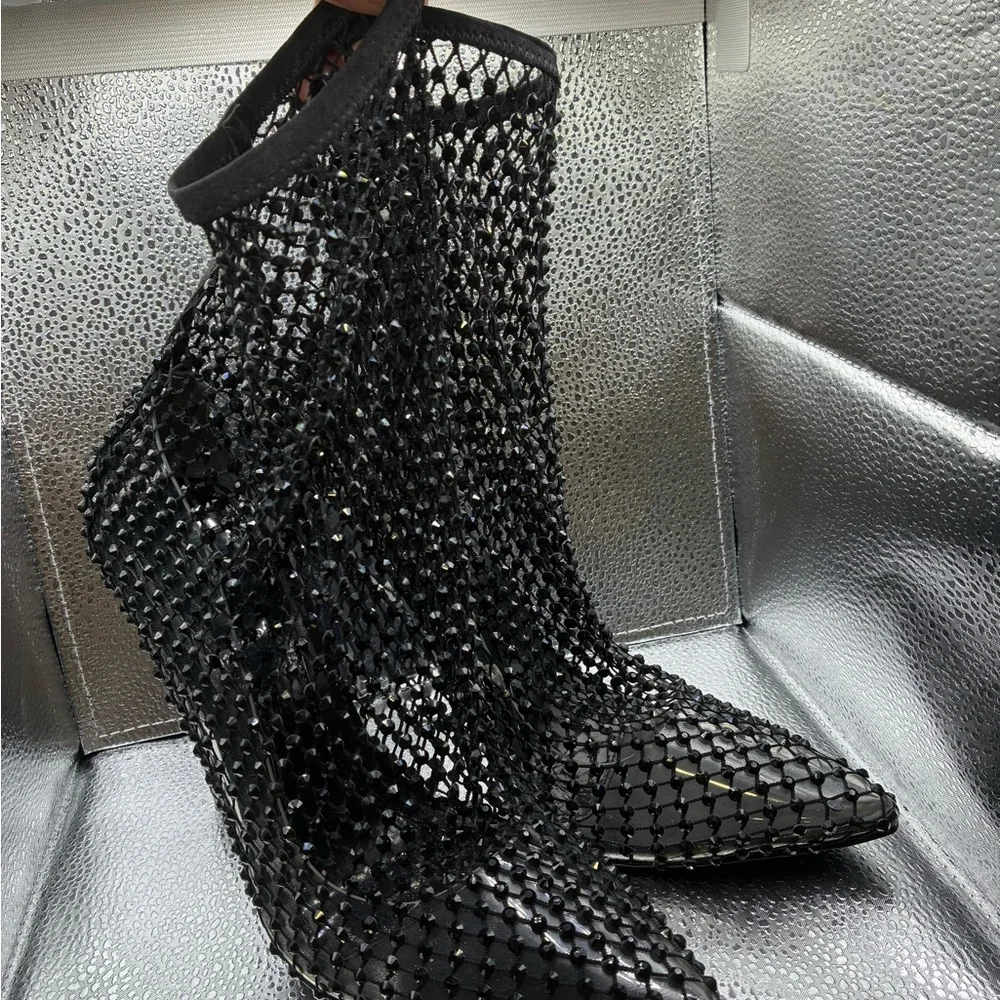 JLO Jennifer Lopez x REVOLVE Bronx Bootie in Black - Picture 7 of 11